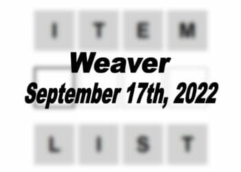 Daily Weaver - 17th September 2022