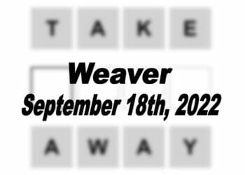 Daily Weaver - 18th September 2022