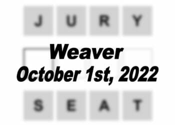Daily Weaver - 1st October 2022