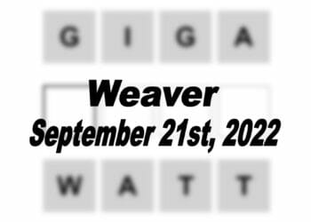 Daily Weaver - 21st September 2022