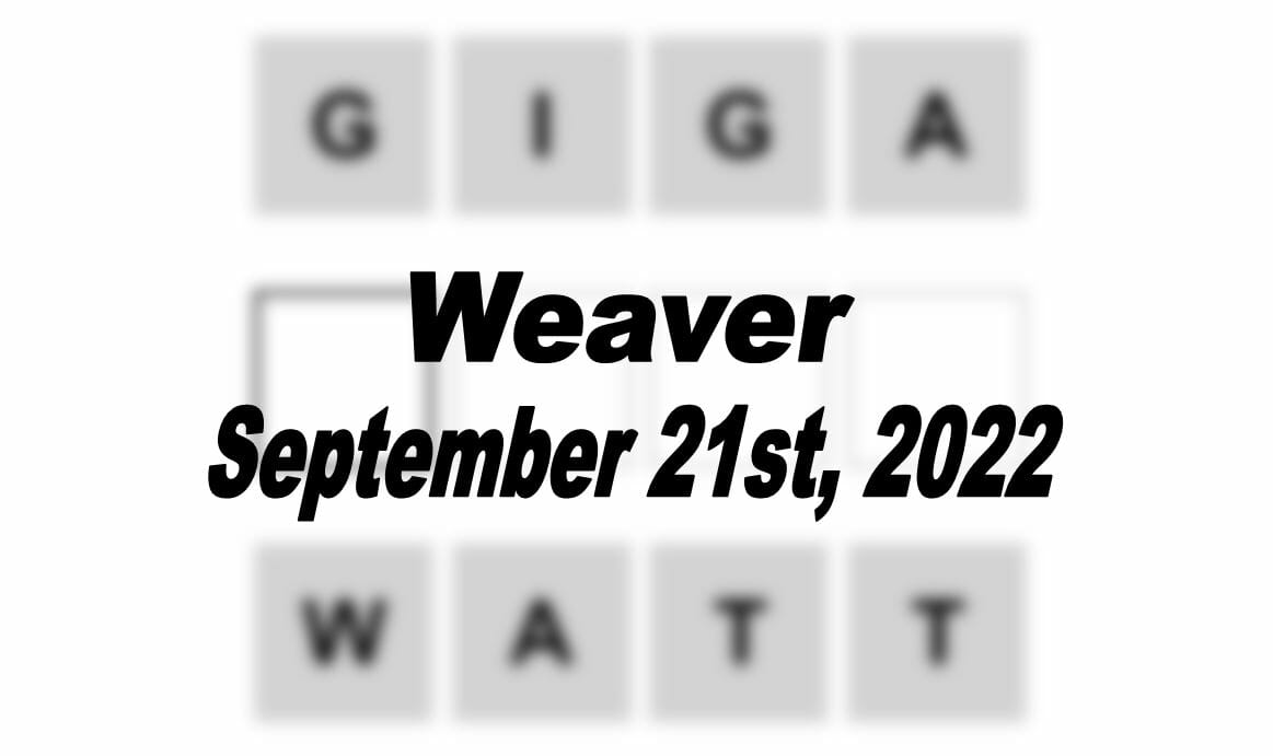 Daily Weaver - 21st September 2022