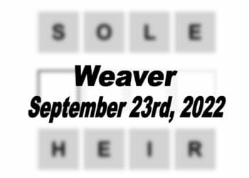 Daily Weaver - 23rd September 2022