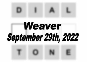 Daily Weaver - 29th September 2022