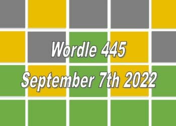Daily Wordle 445 - 7th September 2022