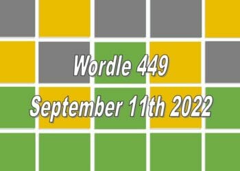 Daily Wordle 449 - 11th September 2022