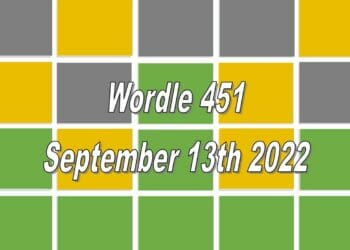 Daily Wordle 451 - 13th September 2022