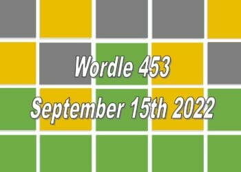 Daily Wordle 453 - 15th September 2022