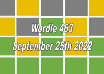 Daily Wordle 463 - 25th September 2022