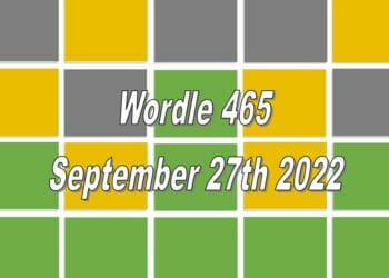 Daily Wordle 465 - 27th September 2022