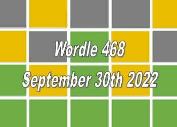Daily Wordle 468 - 30th September 2022
