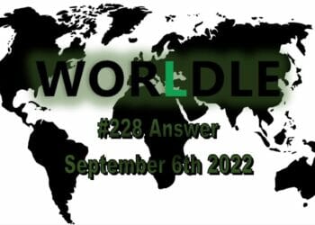 Daily Worldle 228 - September 6th 2022