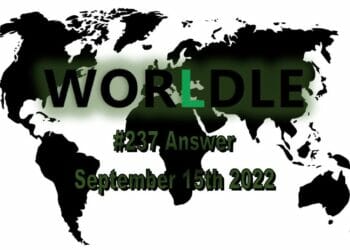 Daily Worldle 237 - September 15th 2022