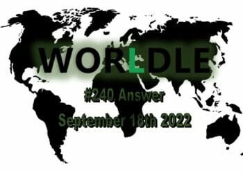 Daily Worldle 240 - September 18th 2022