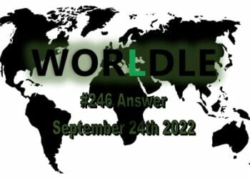 Daily Worldle 246 - September 24th 2022