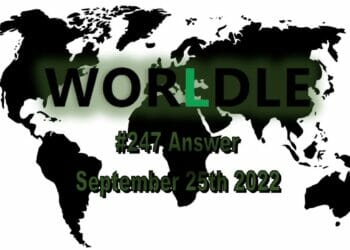 Daily Worldle 247 - September 25th 2022