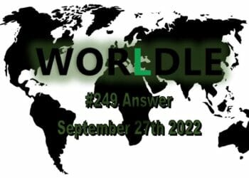 Daily Worldle 249 - September 27th 2022