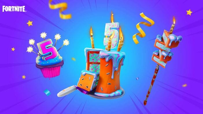Free Fortnite 5th Birthday Rewards 2022