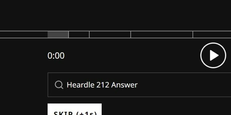 Heardle 24 September Answer and Hints Today 212