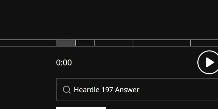 Heardle 9 September Answer and Hints Today 197