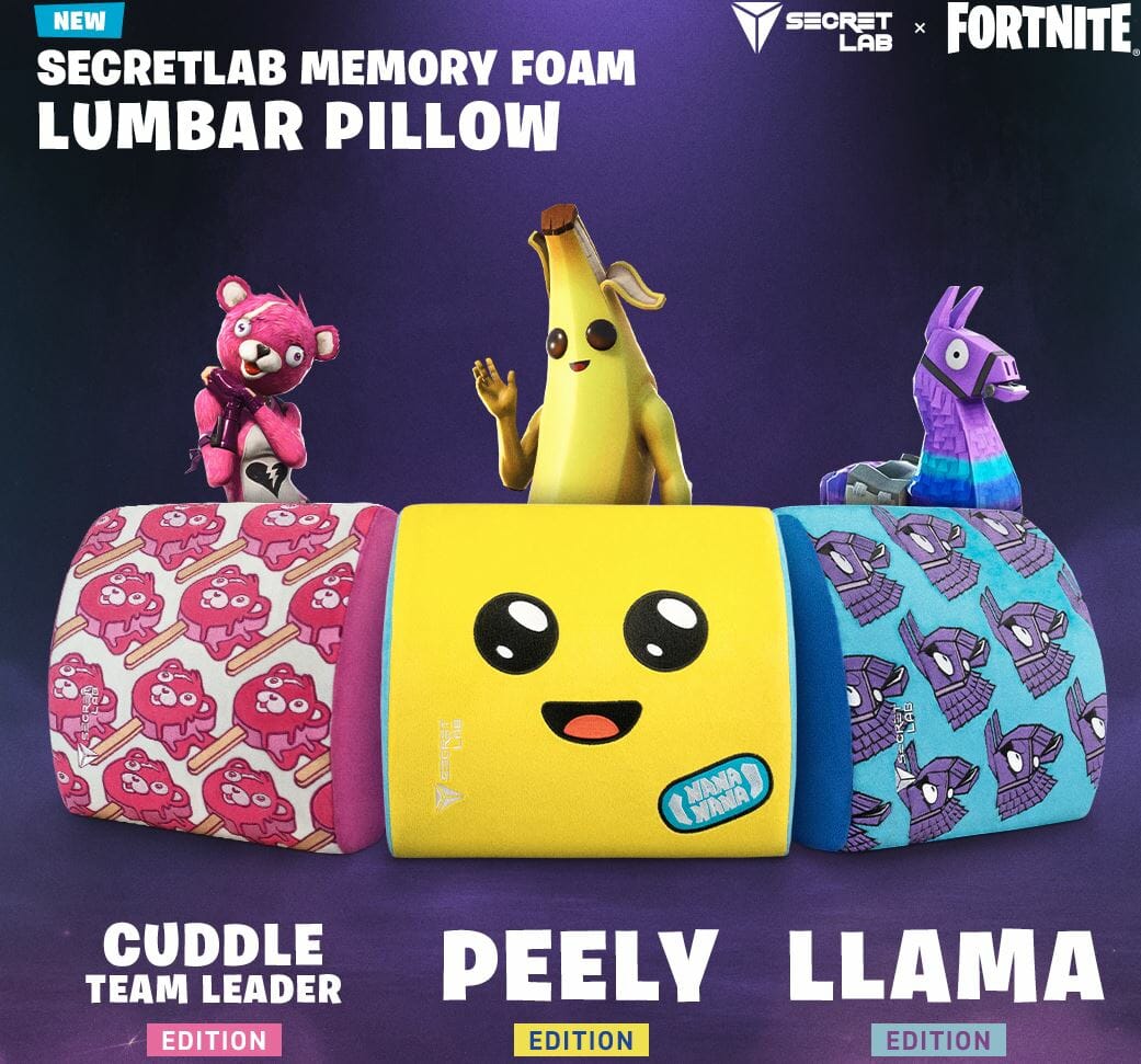 Secretlab x Fortnite Lumbar Pillow Collection