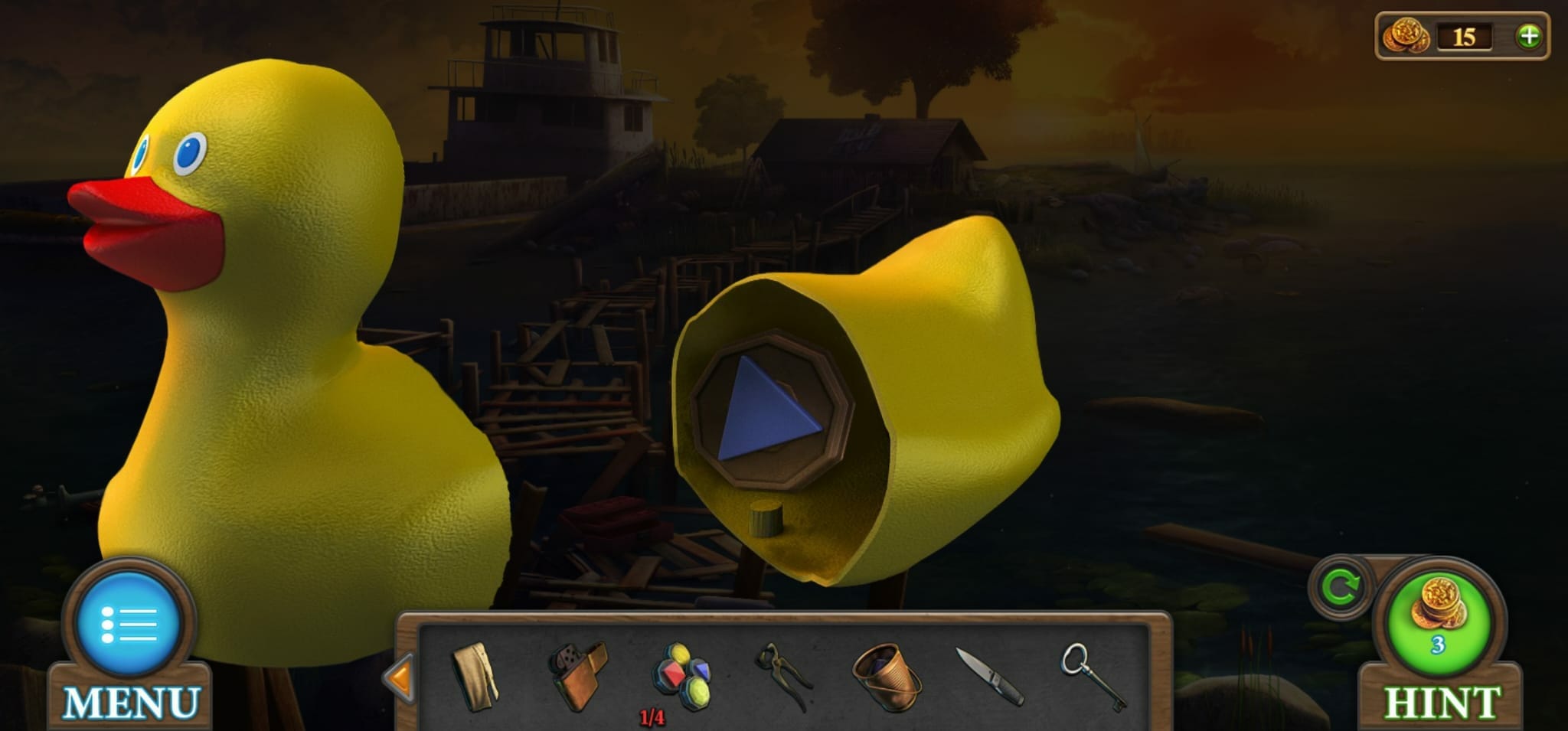Tricky Doors Level 2 Cutting Rubber Duck