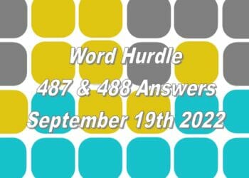 Word Hurdle #487 & #488 - 19th September 2022