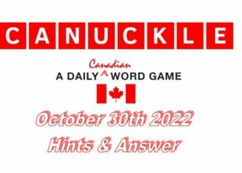 Daily Canuckle - 30th October 2022