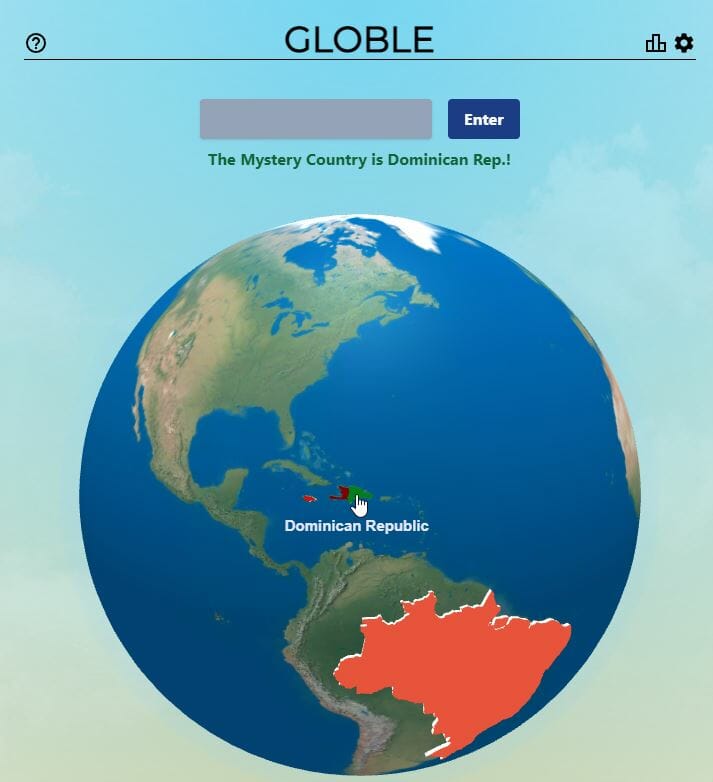 Daily Globle Answer - 1st November 2022