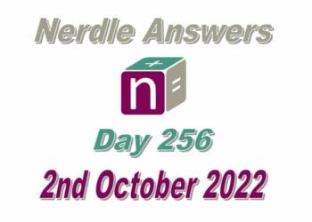 Daily Nerdle 256 Answers - October 2nd, 2022