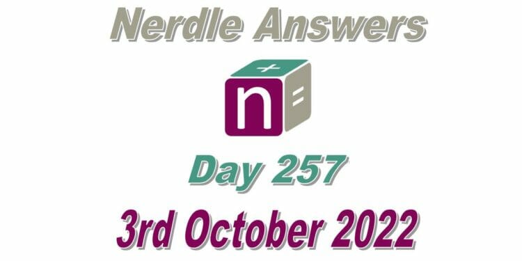 Daily Nerdle 257 Answers - October 3rd, 2022