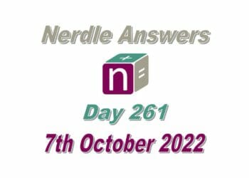 Daily Nerdle 261 Answers - October 7th, 2022
