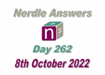 Daily Nerdle 262 Answers - October 8th, 2022