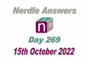 Daily Nerdle 269 Answers - October 15th, 2022