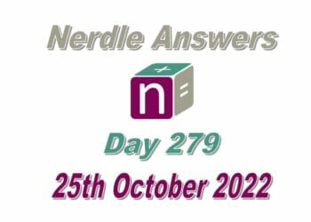 Daily Nerdle 279 Answers - October 25th, 2022