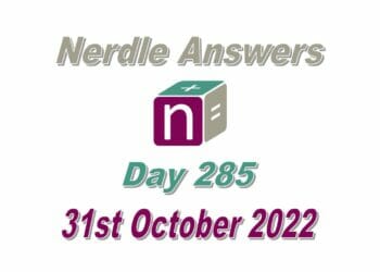 Daily Nerdle 285 Answers - October 31st, 2022