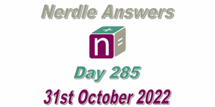 Daily Nerdle 285 Answers - October 31st, 2022