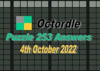 Daily Octordle 253 - October 4th 2022