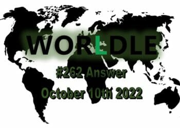 Daily Worldle 262 - October 10th 2022