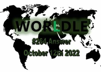 Daily Worldle 264 - October 12th 2022