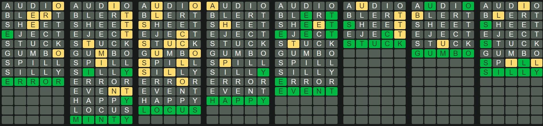 Daily Octordle 272 Answer - October 23rd 2022