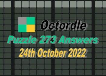 Daily Octordle 273 - October 24th 2022