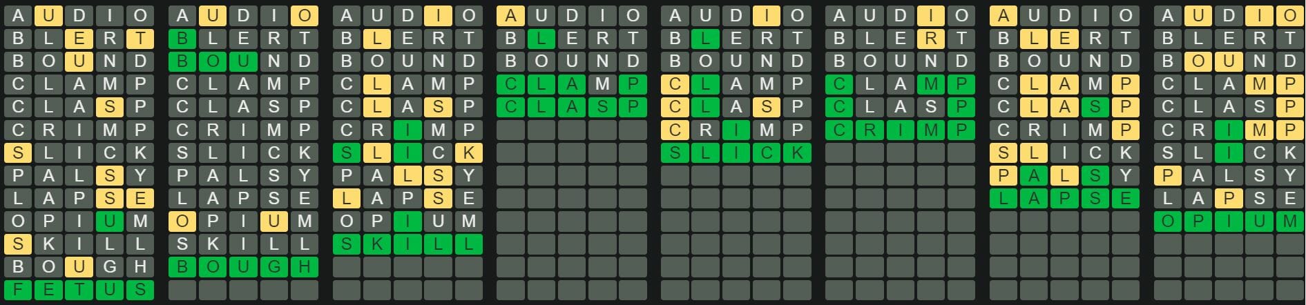 Daily Octordle 280 Answer - October 31st 2022