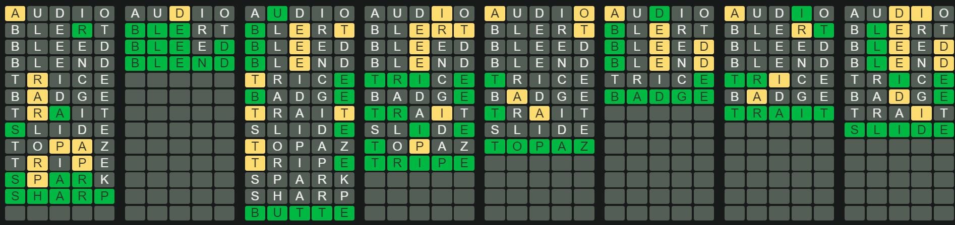 Daily Octordle 281 Answer - November 1st 2022