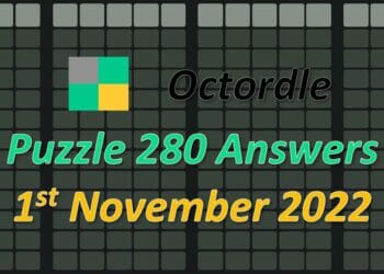 Daily Octordle 281 - November 1st 2022