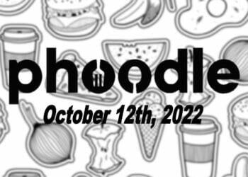 Daily Phoodle - 12th October 2022