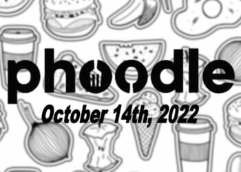 Daily Phoodle - 14th October 2022