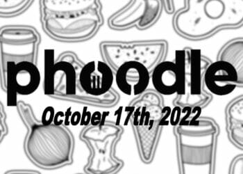 Daily Phoodle - 17th October 2022