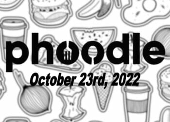 Daily Phoodle - 23rd October 2022