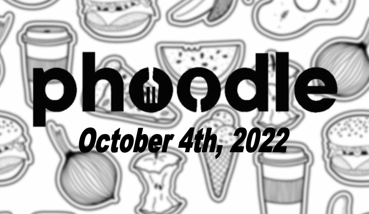 Daily Phoodle - 4th October 2022