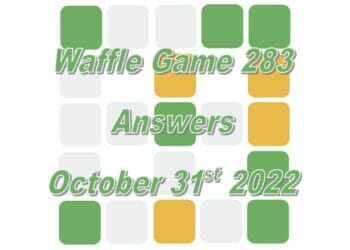 Daily Waffle - November 1st 2022